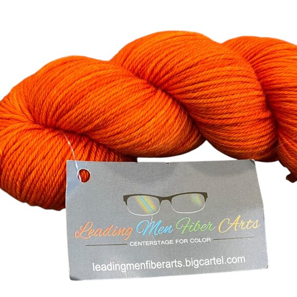 Leading Men Fiber Arts Dramaturg Yarn "Orange You Jealous?" - Picture 3 of 3
